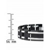 Bracelets | Men's Two Tone Black Stainless Steel ID Bracelet 8.25 Can be sized down
