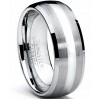Mens Rings | 8MM Dome Men's Tungsten Carbide Ring Wedding Band sizes 5 to 15